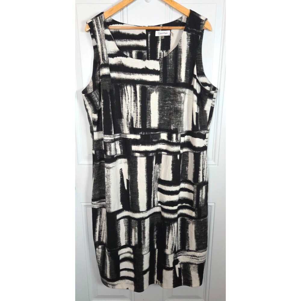 Calvin Klein Womens Plus Size Sheath Midi Dress Size 20W